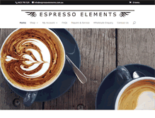 Tablet Screenshot of espressoelements.com.au